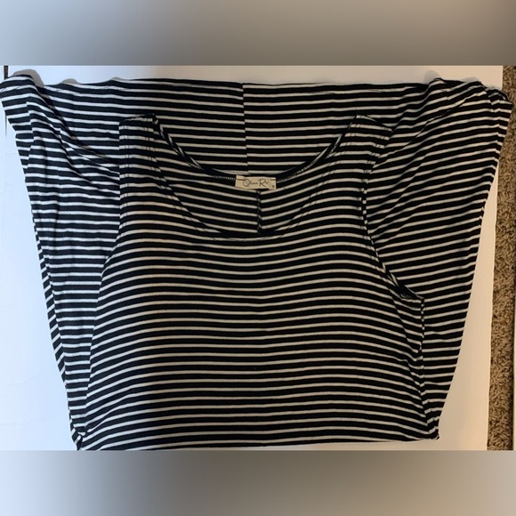 Olivia Rae Navy Blue & White Striped dress in size Small - Picture 2 of 4